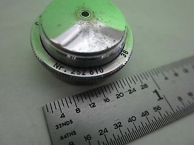 MICROSCOPE PART OBJECTIVE  REICHERT AUSTRIA 38 ?? OPTICS AS IS BIN#S2-B-17