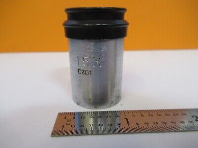 ANTIQUE AO AMERICAN 15X EYEPIECE OPTICS MICROSCOPE PART AS PIC &A9-A-18