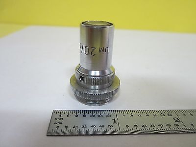 MICROSCOPE PART OBJECTIVE LEITZ GERMANY UM 20X OPTICS BIN#U1-41