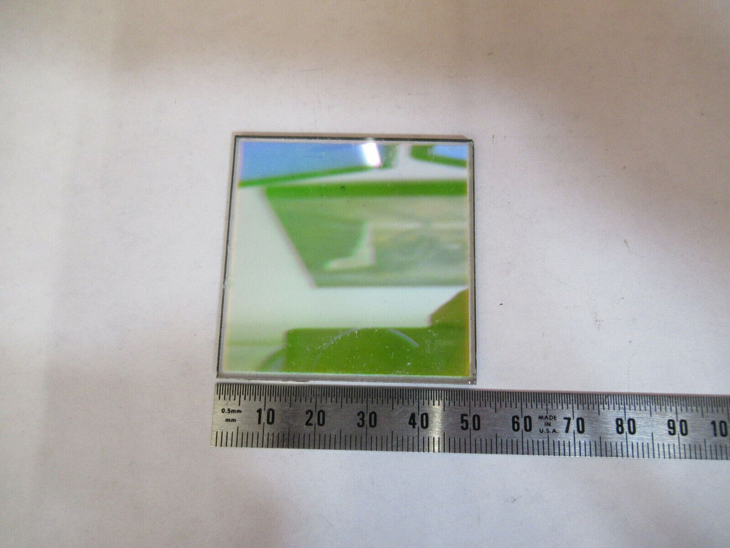 OPTICAL FOR PARTS dichroic filter plate [scratches] OPTICS AS PICTURED &P2-A-54