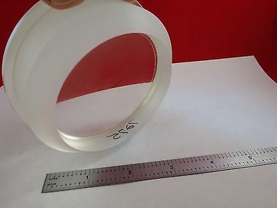 VERY LARGE CONVEX CONCAVE GLASS LENS (needs surface polishing) OPTICS &K7-A-99