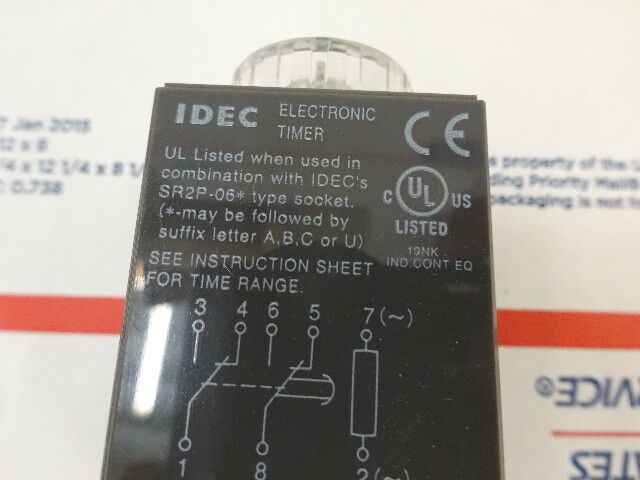 IDEC OCTAL ELECTRONIC TIMER RELAY GT3A-3AF20 CONTROL AS IS &X8-FW-02