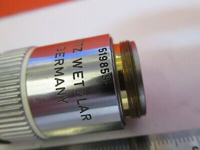 LEITZ WETZLAR OBJECTIVE PLAN 100X /160 LENS MICROSCOPE PART AS PICTURED &B2-A-28