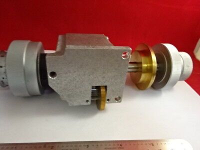 REICHERT POLYVAR MECHANISM STAGE ADJUST MICROSCOPE PART OPTICS AS IS &27-A-14