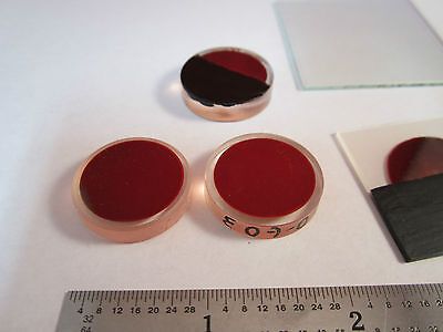 LOT 5 EA EXPERIMENTAL OPTICAL FILTERS LASER OPTICS MIL SPEC BIN#4B-34