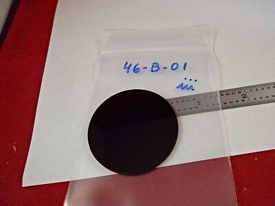 OPTICAL ROUND RED GLASS FILTER LASER OPTICS OPTICS AS IS #46-B-01