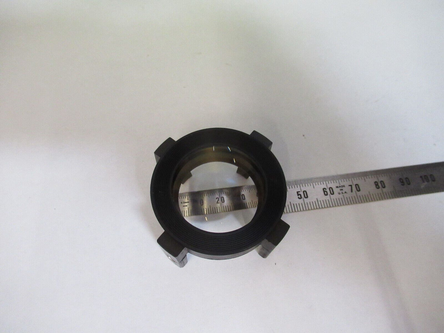 OPTICAL MOUNTED LENS CONCAVE PL-CC OPTICS  AS PICTURED R2-A-116