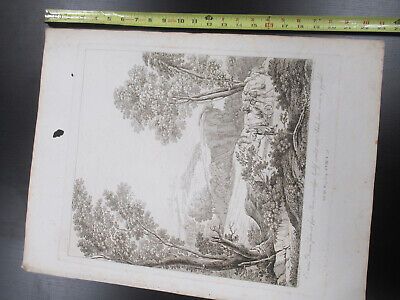 ANTIQUE ETCHING ITALIA ROME CIRCA 1810 GASPARD DUGHET PIETRO PARBONI AS PIC iv