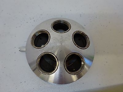 MICROSCOPE PART NOSEPIECE BAUSCH LOMB WITHOUT OPTICS AS IS WILD BIN#TA-1-4-K