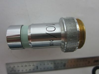 MICROSCOPE OBJECTIVE VICKERS UK ENGLAND 10X METALLOGRAPH OPTICS BIN#G5-27