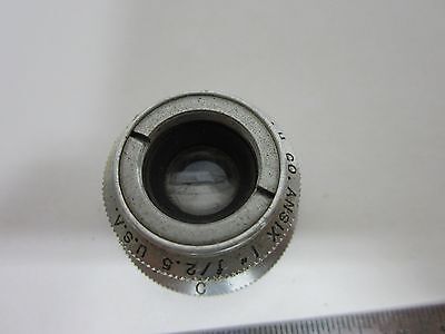 MICROSCOPE OBJECTIVE + IRIS B&H USA OPTICS BIN#G5-H-22