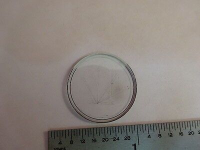 RETICLE MICROSCOPE PART OPTICS OPTICAL PART AS IS &AQ-A-03