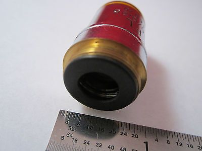 LEICA LEITZ OPTICAL MICROSCOPE PART OBJECTIVE PL 10X OPTICS BIN#ERGOLUX