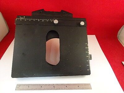 WILD SWISS M12 STAGE TABLE MICROMETER MICROSCOPE PART OPTICS AS IS &V7-A-04