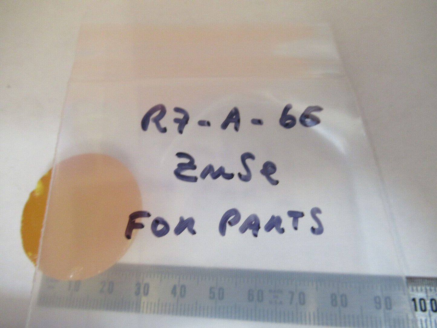 FOR PARTS ZINC SELENIDE OPTICAL INFRARED LENS  OPTICS AS PICTURED R7-A-66