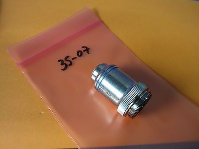 MICROSCOPE OPTICAL PART EDMUND OBJECTIVE 40X OPTICS BIN#35-07