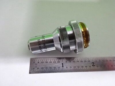 MICROSCOPE PART OBJECTIVE LEITZ GERMANY UTK L20 + IRIS OPTICS AS IS #AF-82