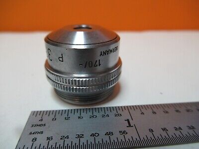 LEITZ GERMANY POL OBJECTIVE 3.5X P MICROSCOPE OPTICS PART AS PICTURED &16-A-94