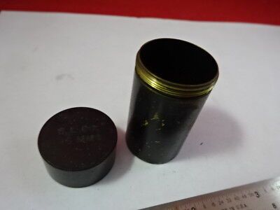 FOR PARTS EMPTY CONTAINER OBJECTIVE BAUSCH LOMB OPTICS MICROSCOPE PART &92-18