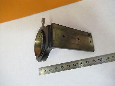 WILD HEERBRUGG SWISS BRASS CONDENSER HOLDER MICROSCOPE PART AS PICTURED W3-B-67