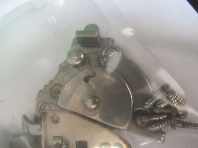 BAUSCH LOMB ANTIQUE LOCK WITHOUT KEY MICROSCOPE PART AS PICTURED #R9-A-12