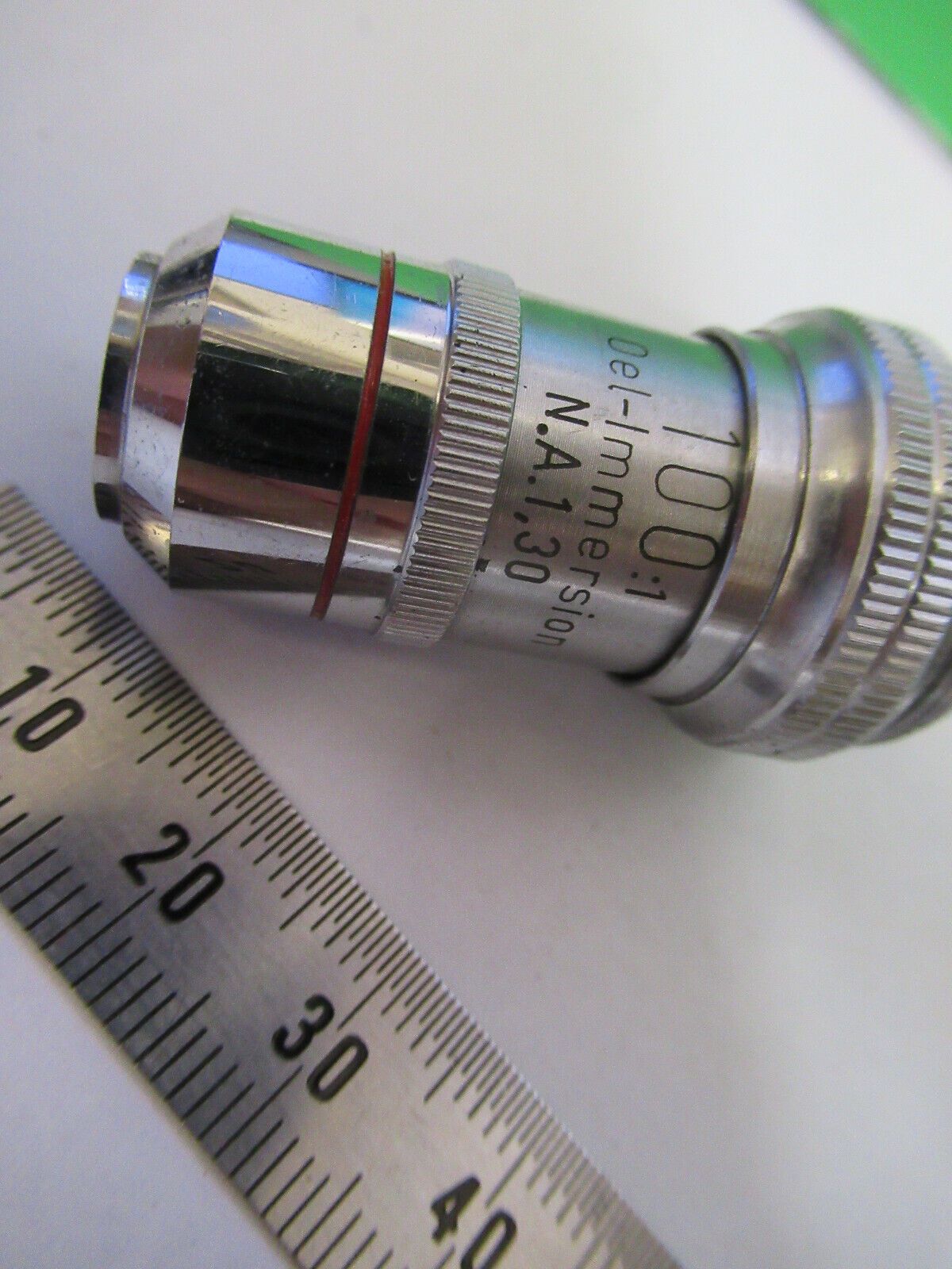 WOLFE WETZLAR GERMANY OBJECTIVE 100X OPTICS MICROSCOPE PART AS PICTURED #R1-A-97