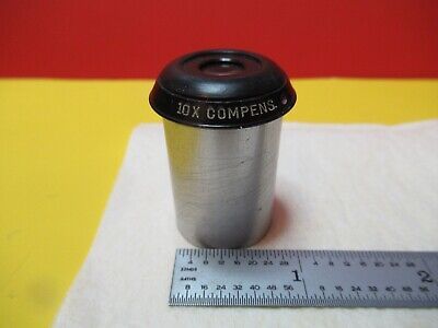 BAUSCH LOMB 10X COMPENS EYEPIECE MICROSCOPE PART OPTICS AS PICTURED &16-C-66