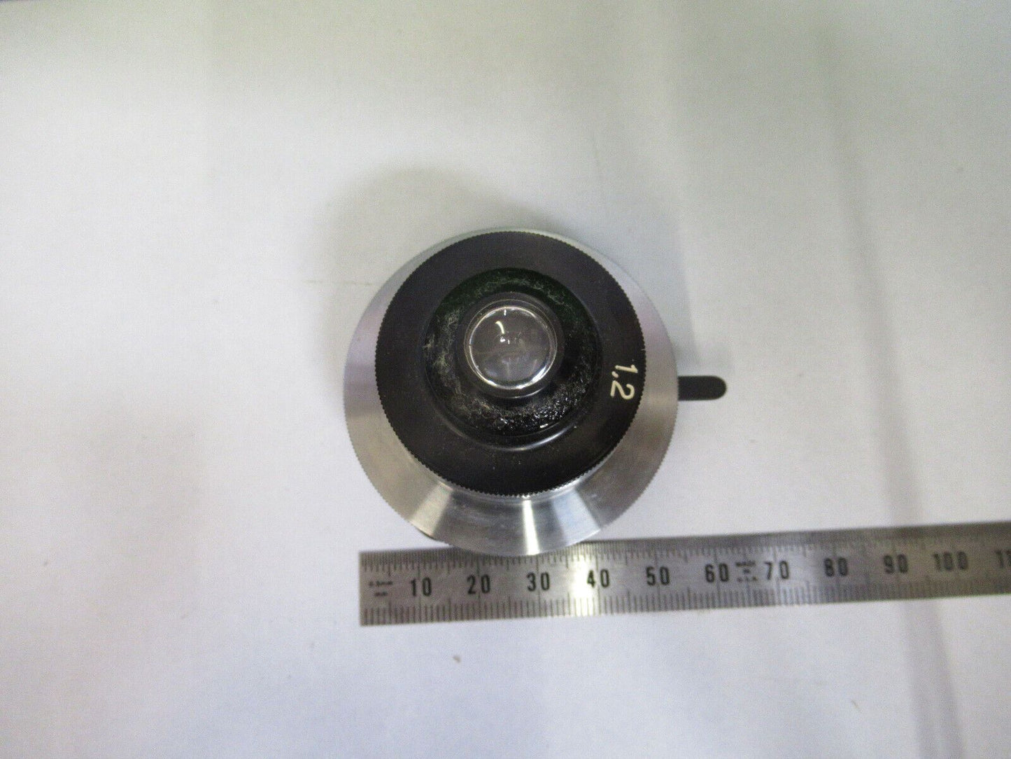 CARL ZEISS GERMANY CONDENSER + IRIS OPTICS  MICROSCOPE PART AS PICTURED F3-B-23