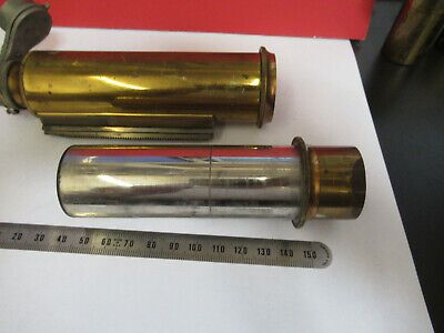 ANTIQUE BAUSCH LOMB BRASS TUBUS EXT nosepiece MICROSCOPE PART AS PIC mB7-A-25