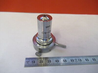 TASCO UNITRON POL OBJECTIVE 40X POLARIZING MICROSCOPE PART AS PICTURED &FT-5-S