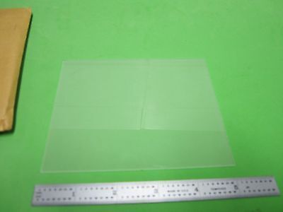 OPTICAL EDMUND SCIENTIFIC FROSTED SATIN FINISH GLASS 4"x5" OPTICS BIN#R1-27