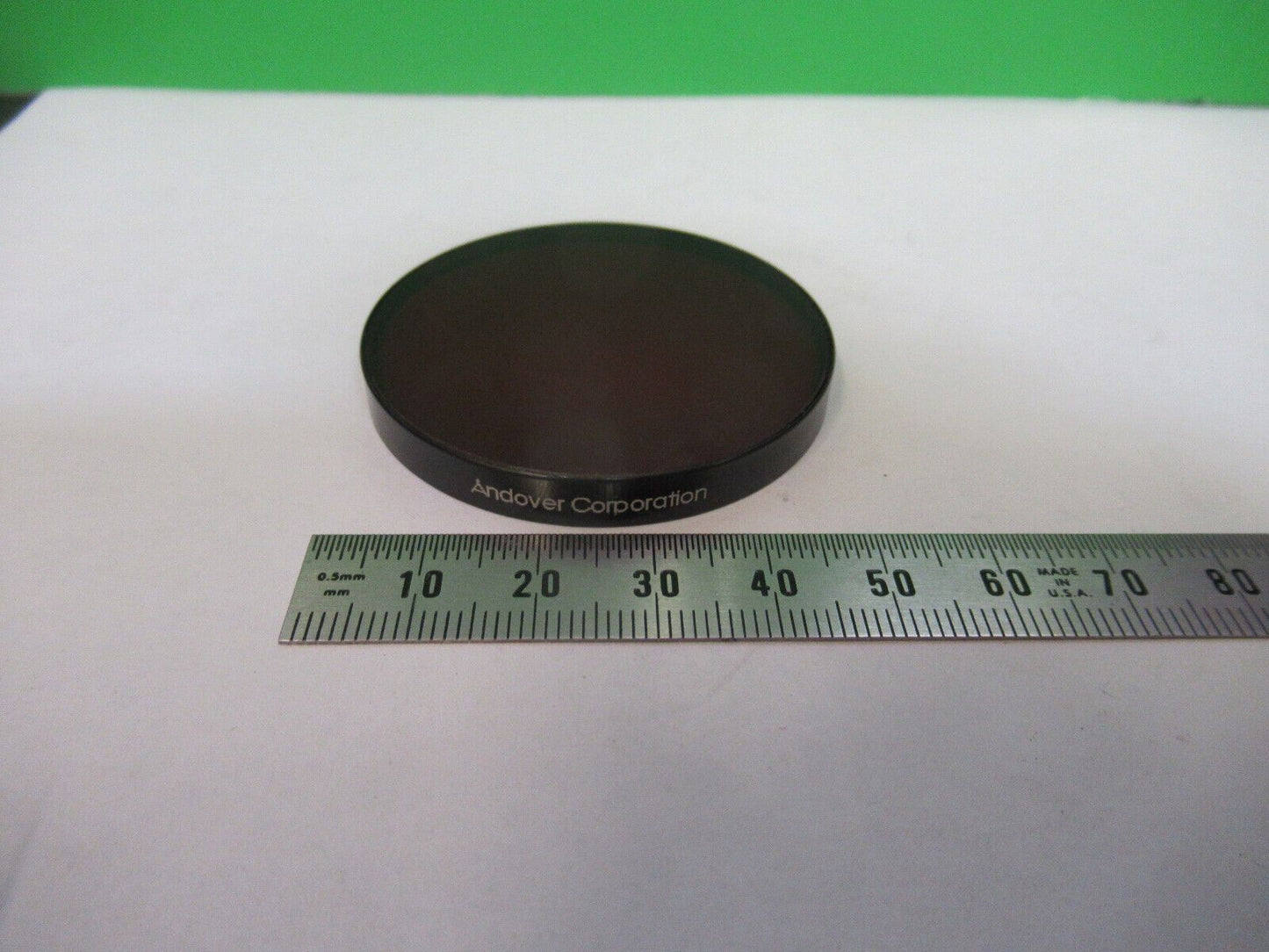 OPTICAL FILTER  ANDOVER OPTICS AS PICTURED &Z7-A-28