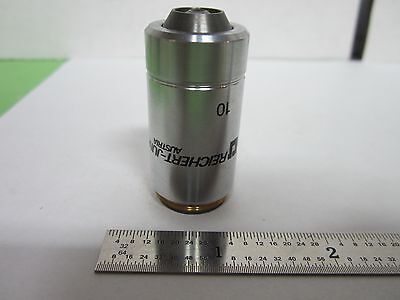 MICROSCOPE REICHERT JUNG OBJECTIVE 10X DIC INFINITY OPTICS BIN#F4-28