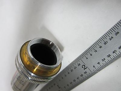 MICROSCOPE PART OBJECTIVE LEITZ WETZLAR GERMANY 10X  OPTICS AS IS BIN#R6-12