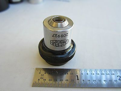 OPTICAL MICROSCOPE PART OBJECTIVE OLYMPUS M10 JAPAN AS IS OPTICS DWR#02