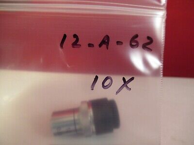 AKASHI OBJECTIVE JAPAN 10X OPTICS MITUTOYO MICROSCOPE PART AS PICTURED #12-A-62