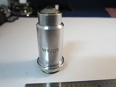 OPTICAL MICROSCOPE OBJECTIVE 40X GERMANY ZEISS OPTICS BIN#19 xxii