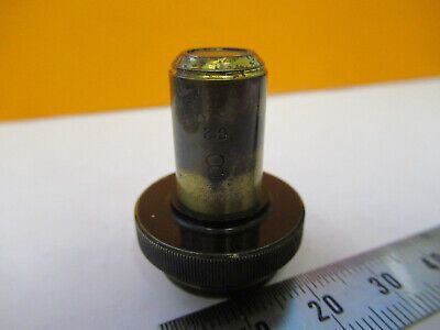 ANTIQUE CARL ZEISS OBJECTIVE  "8" GERMANY MICROSCOPE PART AS PICTURED P9-A-60