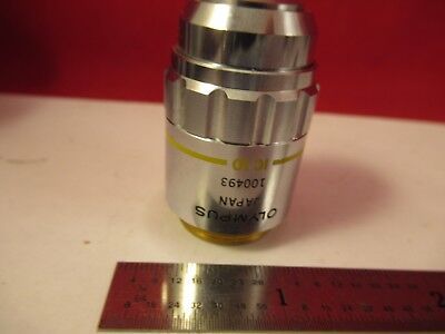 OLYMPUS JAPAN OBJECTIVE MSPLAN 10X MICROSCOPE PART OPTICS AS PICTURED &75-B-11