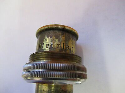 ANTIQUE RARE LEITZ CONDENSER LENS GERMANY MICROSCOPE PART AS PICTURED P9-A-67