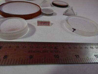 LOT OPTICAL GLASS LENSES PRISMS FILTERS LASER OPTICS AS PICTURED &R7-A-28