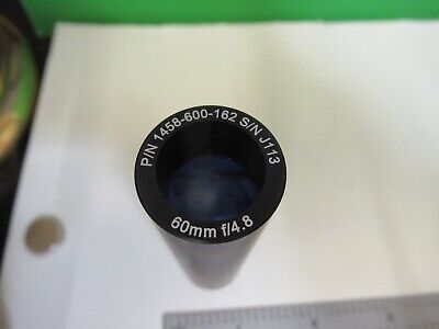 CAMERA LENS 60mm P/N 1458-600-162 INSPECT MICROSCOPE PART AS PICTURED &15-A-97