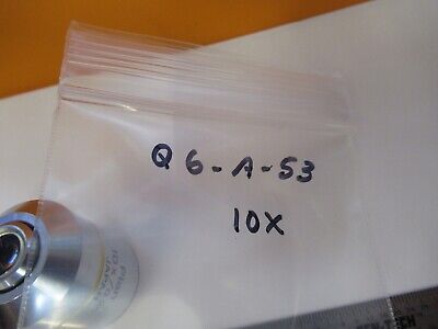 OLYMPUS JAPAN OBJECTIVE 10X INFINITY OPTICS MICROSCOPE PART AS PICTURED Q6-A-53