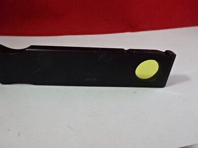 ZEISS 446475 GERMANY YELLOW FILTER SLIDE MICROSCOPE PART OPTICS AS IS &98-60