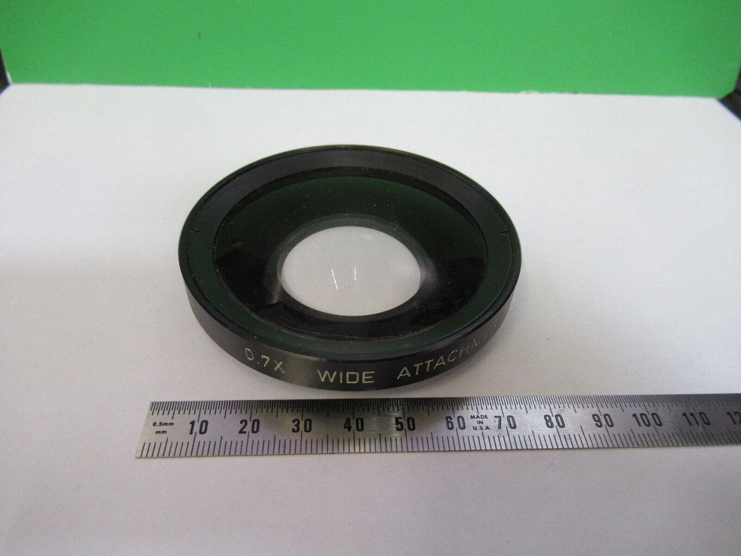 LARGE OPTICAL CONVEX CONCAVE WIDE ANGLE LENS 0.7X OPTICS AS PICTURED &W9-B-34