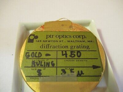 OPTICAL DIFFRACTION GRATING COPPER PLATE PRO LASER OPTICS AS PICTURED &1E-B-02