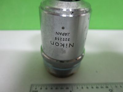 MICROSCOPE PART OBJECTIVE NIKON BD 40X OPTICS AS IS BIN#T3-50