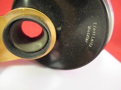 ANTIQUE ERNST LEITZ GERMANY NOSEPIECE STAGE MICROSCOPE PART OPTICS AS PIC 9-A-80