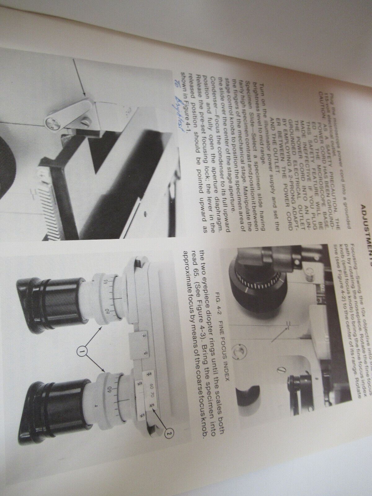 BAUSCH LOMB GALEN BOOKLET ANTIQUE MICROSCOPE PART AS PICTURED Y4-A-29