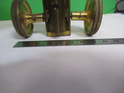 ANTIQUE ERNST LEITZ GERMANY BRASS STAGE MICROSCOPE PART AS PICTURED &R4-A-08